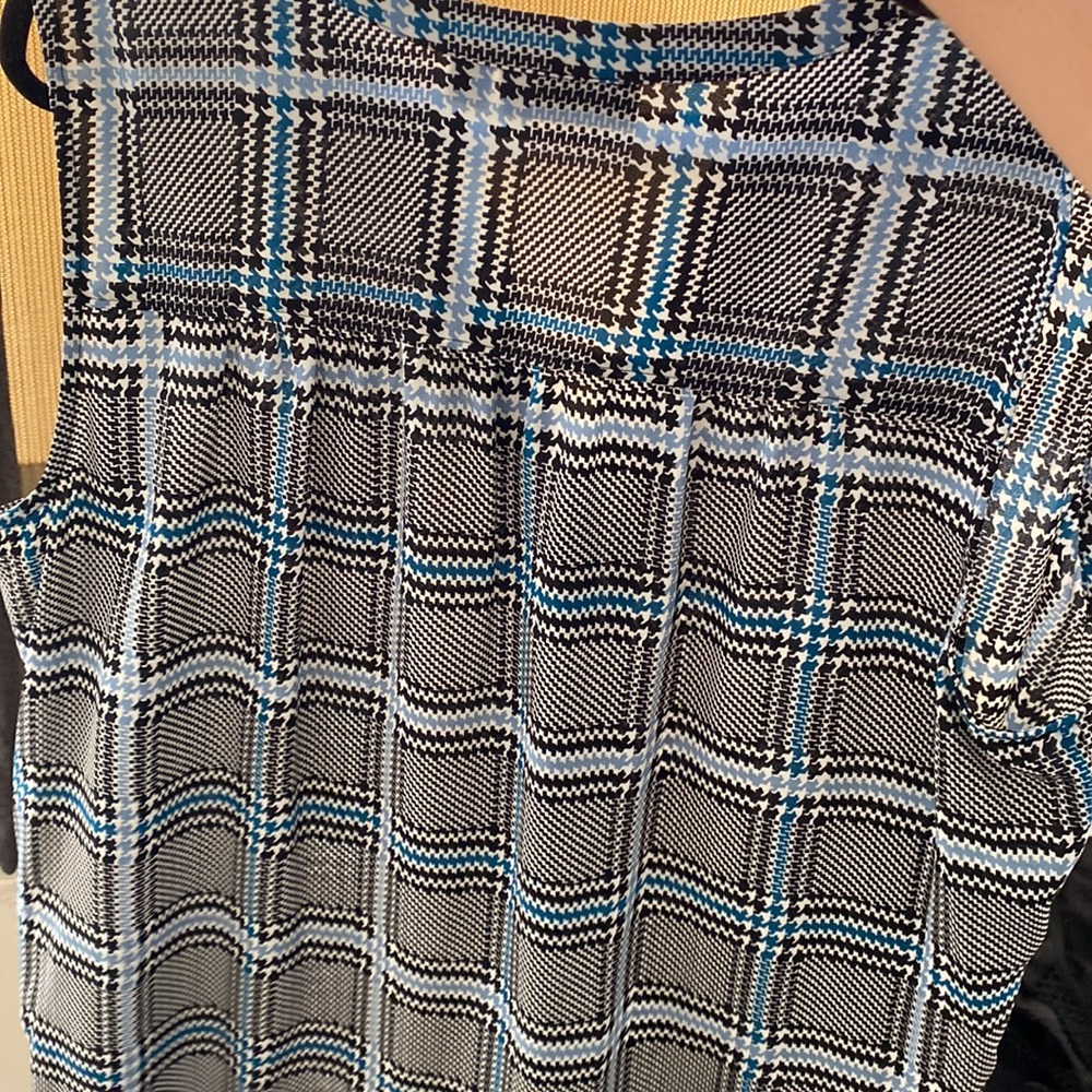 blue black gray dress tank top. great condition asking $15 - Picture 3 of 3